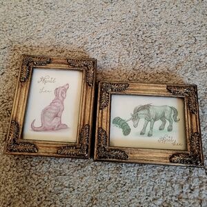 Don't Let The Beasties Escape This Book! Original illustration drawings framed